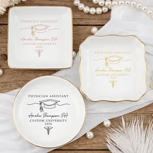 Personalized Physician Assistant Graduation Ring Dish, Custom PA Gift, Physician Assistant Grad Keepsake, PA Graduation Gift, Graduation Decorations 2026, Graduation Gifts for Her