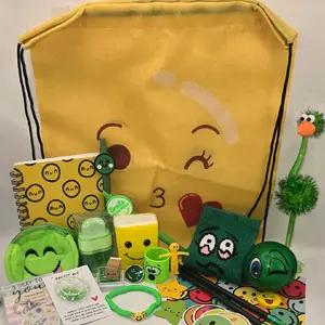 Smiley Care Package | 25pc Happy Face Gift Set | Color Curated Smile Kit Kids