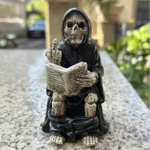 Elegant Resin Garden Statue, Decorative Art Style, Complex Swirl Pattern, Outdoor Sculpture, Durable Ground Installation, No Battery Needed