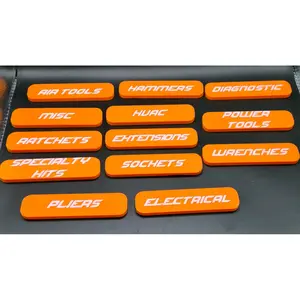 Tool Box Labels Magnetic/Custom