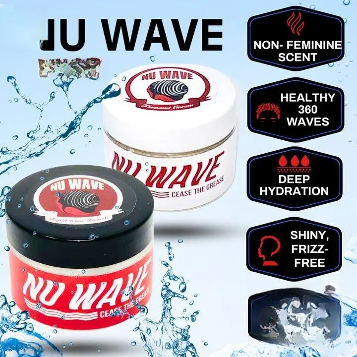 Nu Wave Duo 4oz Tsunami Cream Moisturizer & Rapid Wave Pomade