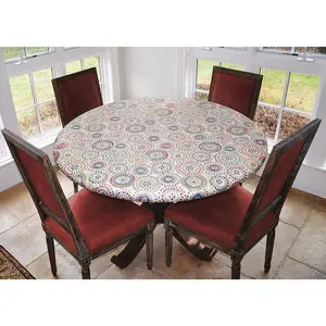 Covers For The Home Deluxe Elastic Edged Flannel Backed Vinyl Fitted Table Covers <em style="color: red ">BEST SELLER</em>