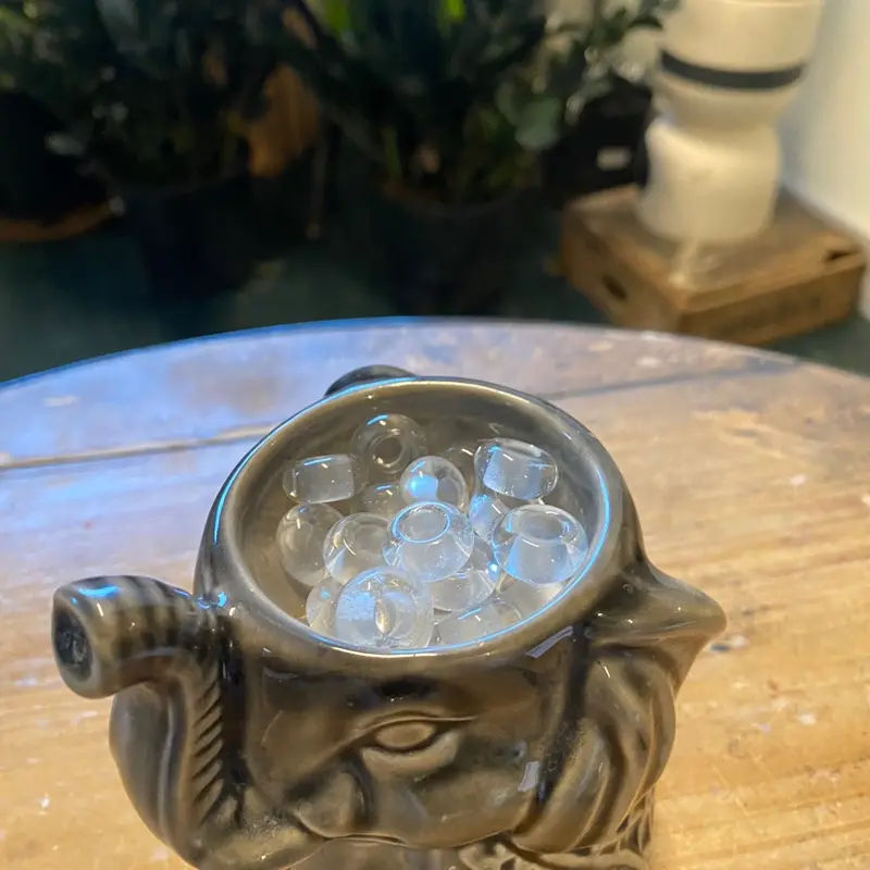 Natured Hueman Clear Quartz “Beady Beads”