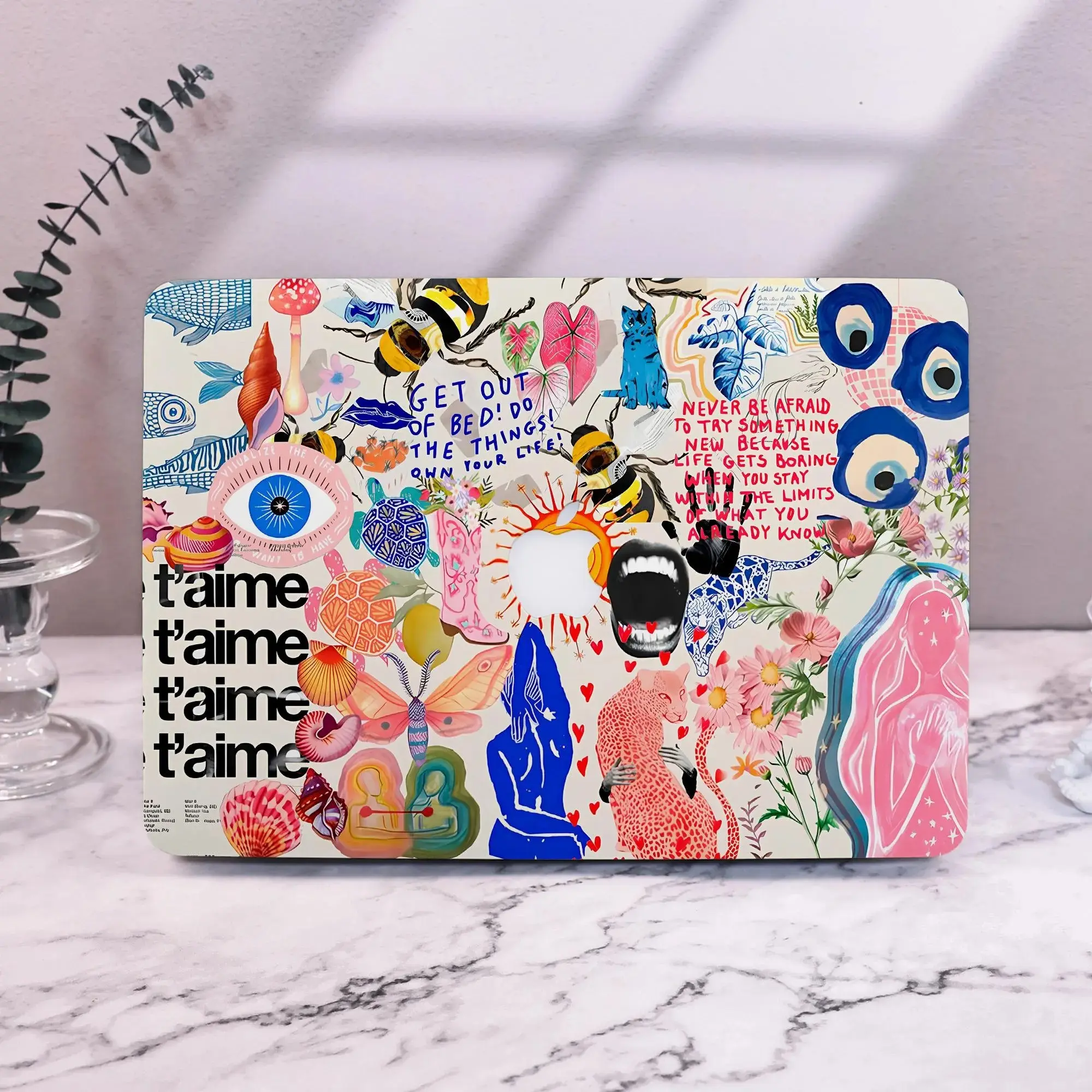 Modern Collage Style MacBook Case for MacBook Air 15 13, MacBook Pro 16 14 13 Inch,  MacBook Protective Case Cover