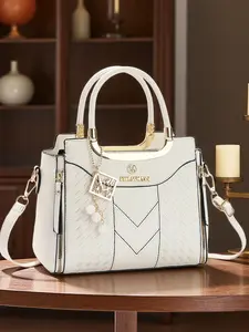 Litchi Texture Solid Color Handbag, Fashion Versatile Shoulder Crossbody Bag, Stylish Bag, Multiple Colors, Premium Fabric, Ideal Gift for Women, Elegant Bags