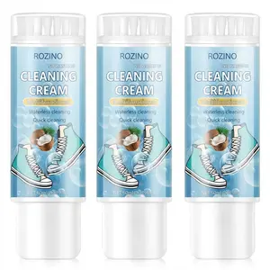 3PCS White Shoe Cleaning Brushes with Foam Mousse Cleaner, Travel-Friendly All-Purpose Household Cleaning Tool for Sneakers