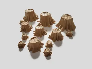 Miniature Tree Stumps 28mm (13pc) Set Grim Dark RPG Wargaming Terrain Scatter (28mm Scaled)