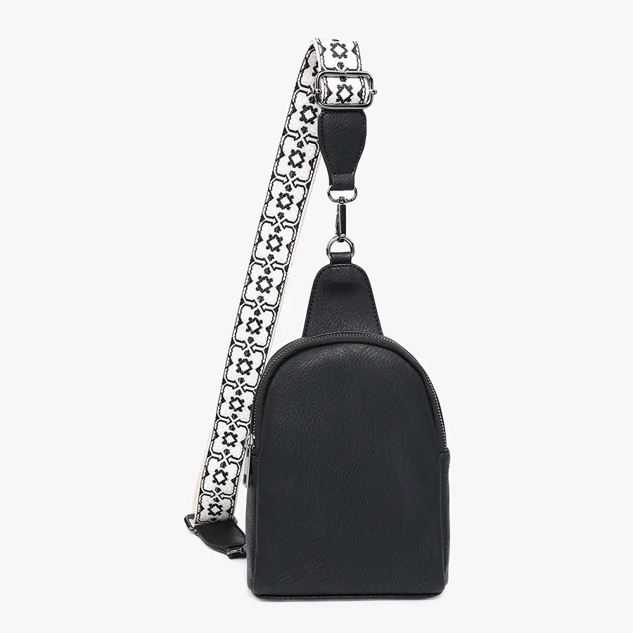 Ellen Sling Bag – Removable Guitar Strap | Black