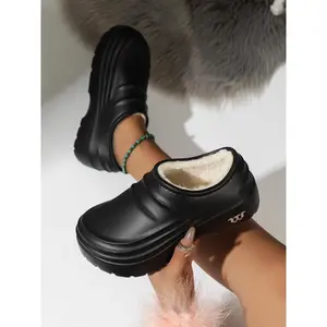 Women's Casual Solid Color Slip on Slippers, 2025 New Style Soft Comfortable Home Slippers, All-match Slippers for Indoor & Outdoor Wear