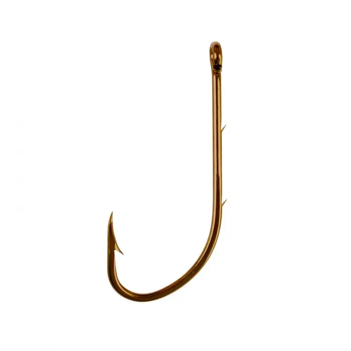 Eagle Claw Metal Baitholder Hook - 186AH Ringed Eye, Multi-Size, 10-Pack Fishing Hook for Sports & Outdoor Recreation, Metal Hook