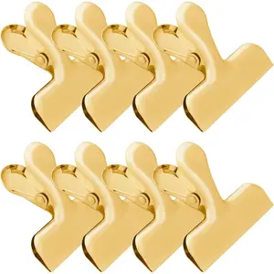 8 Pack 3 Inch Stainless Steel  Chip Clips Bag Clips Large Clip for  Packages, Kitchen  Clip for Snack,Chips,&Office Paper Heavy Duty