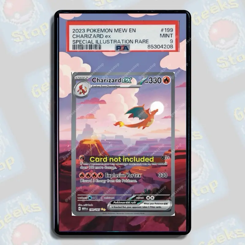 Charizard ex SIR 151 PSA Extended Art Card Display Case - TikTok Shop Charizard ex SIR 151 PSA Extended Art Card Display Case - TikTok Shop