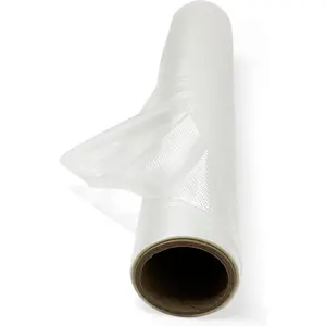 Wash  Water Soluble Embroidery Stabilizer & Topping Roll 12" x 15 Yards, Clear Dissolving Film for High-Pile Fabrics, Machine & Hand Embroidery