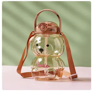 "BearQuencher: Adorable Bear-Shaped Water Bottle for Hydration On the Go!"