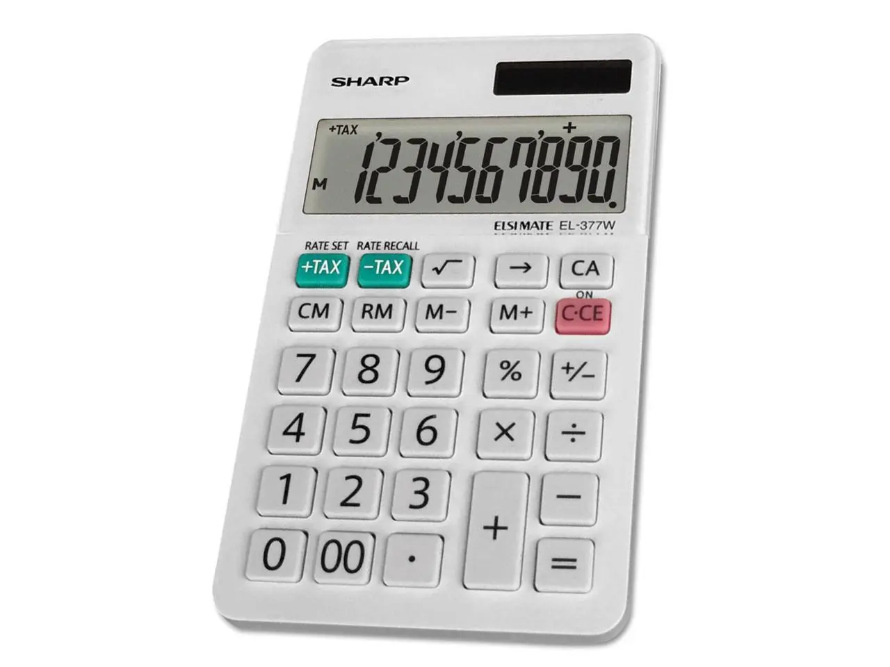 Sharp EL-377WB Large Pocket Calculator 10-Digit LCD EL377WB Sharp EL-377WB Large Pocket Calculator 10-Digit LCD EL377WB