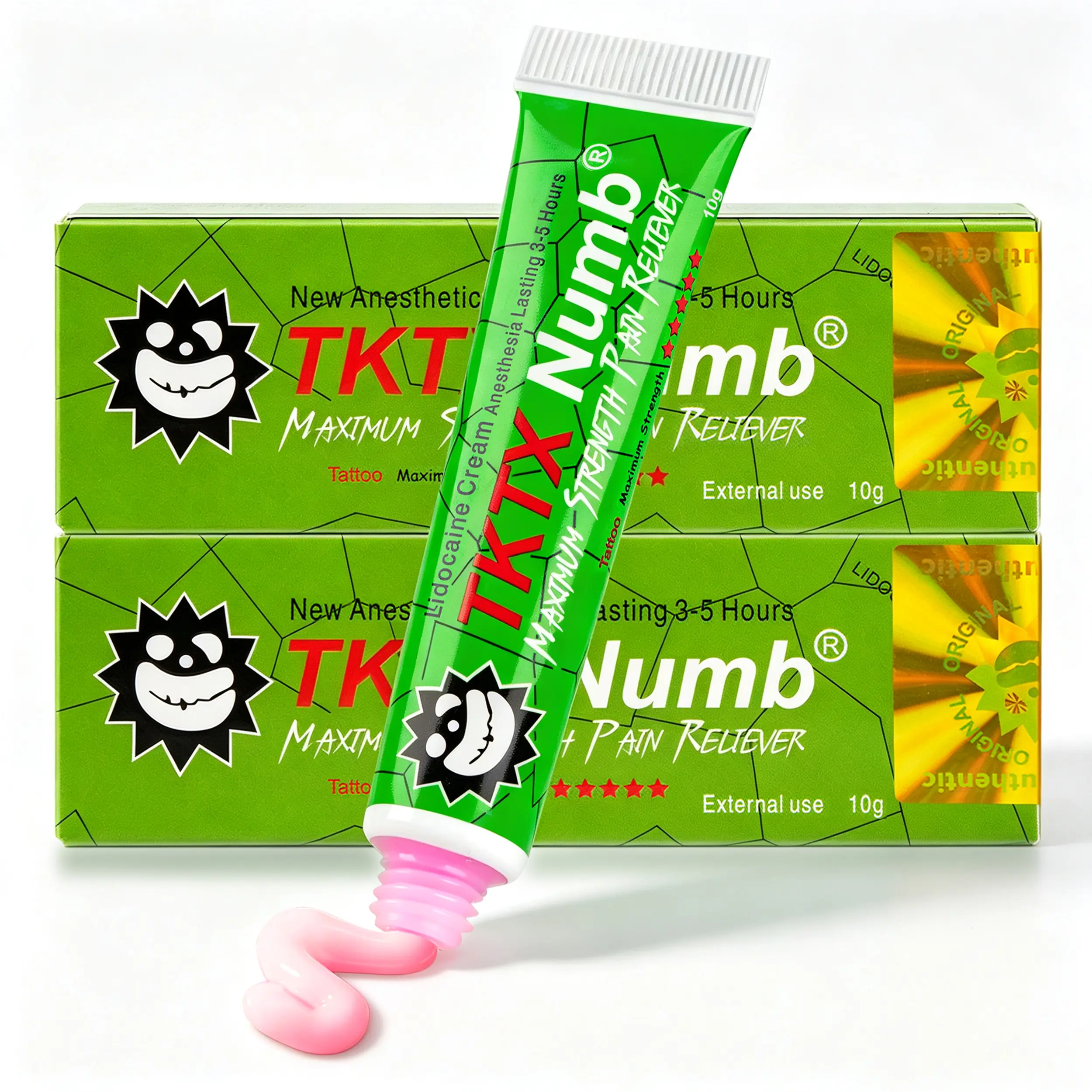 TKTX Tattoo External Cream I 99.9% Limited Edition Very Strong I For Tattoos I Laser Removal | Waxing I EyebrowThreading I Tattoo Numbing Cream (2 Pack-10g)