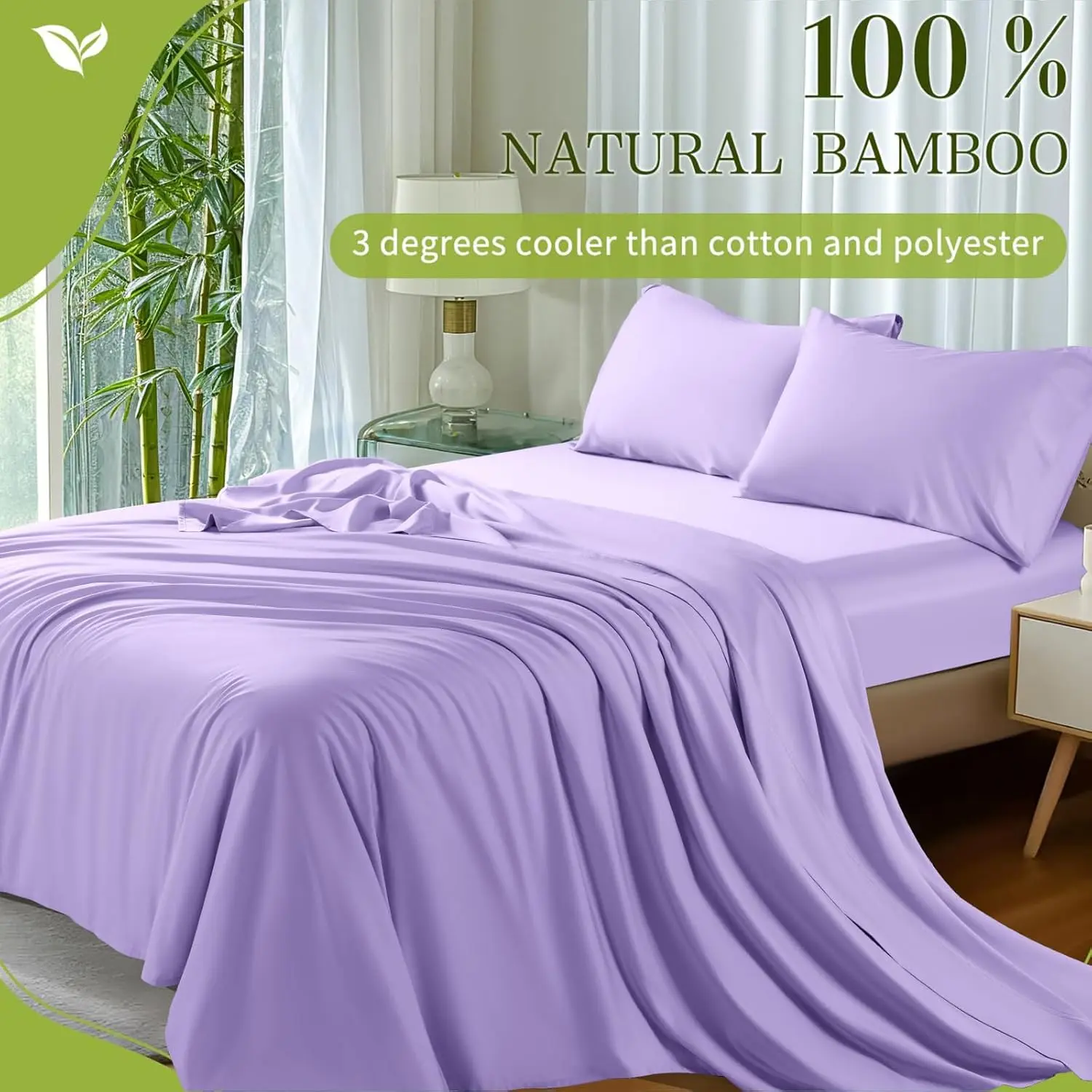100% Bamboo- Light Purple