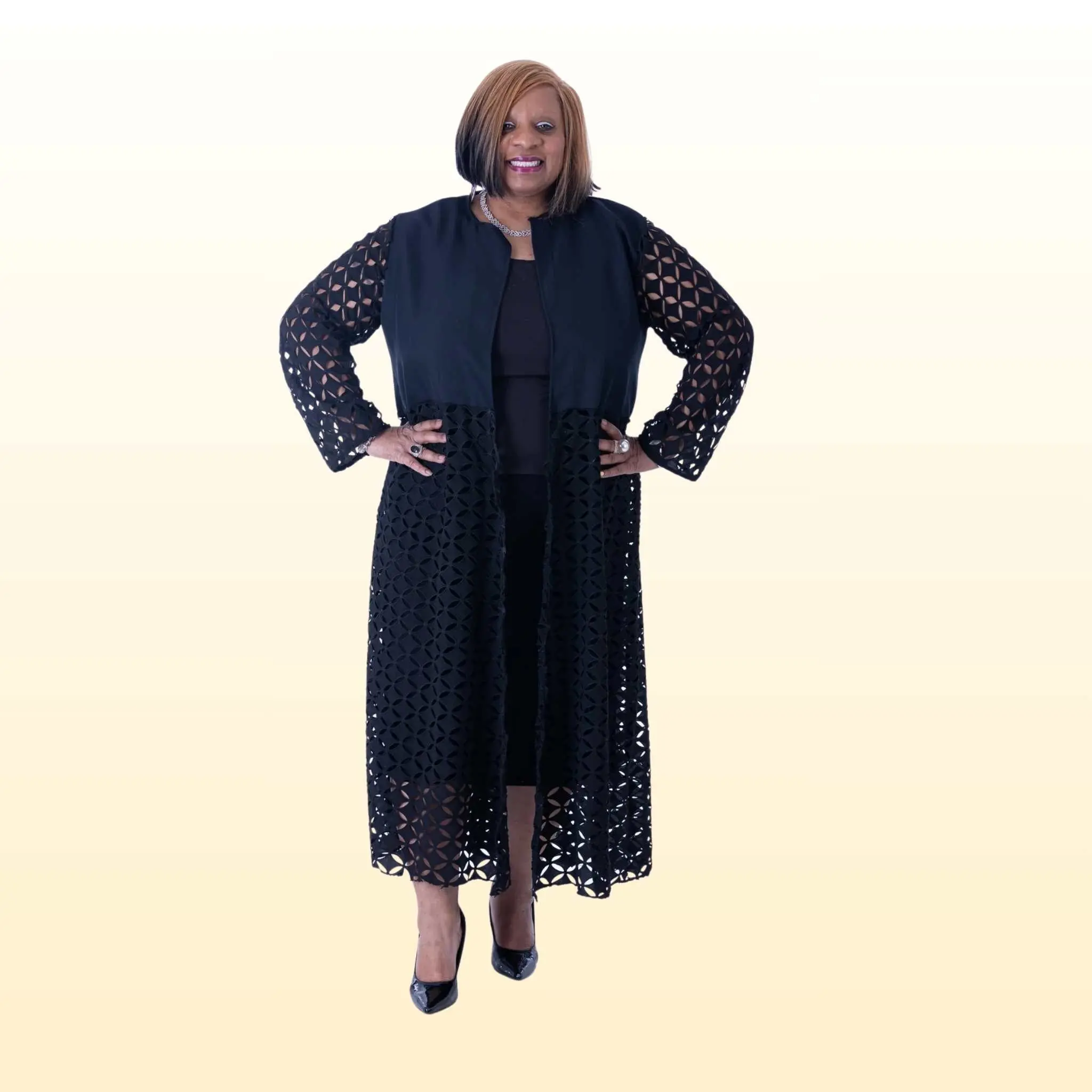 Long Black duster  DYL 32
