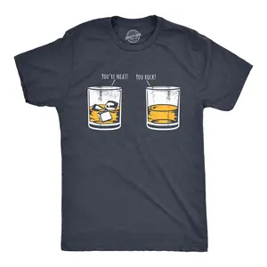 Mens Youre Neat You Rock T Shirt Funny Whiskey Drinkers Joke Tee for Guys Mens Funny T Shirts Cool Vintage Fashion T-Shirt Gift Classic Menswear Sarcastic Apparel for Men Funny Liquor Short Sleeve Novelty Tees Navy -