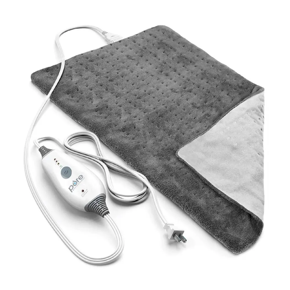 Pure Enrichment PureRelief 4 Heat 2hr Deluxe Electric Heating Pad, Polyester