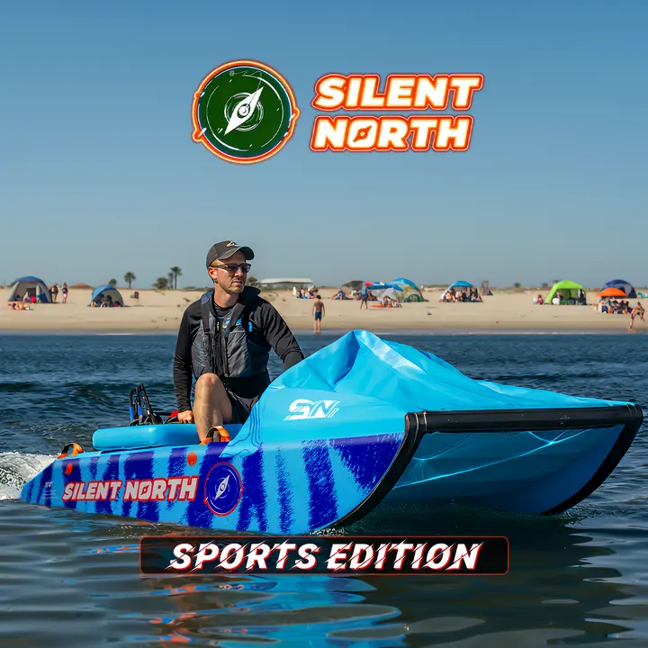 CampCast Ultra Inflatable Fishing Catamaran Sports Edition