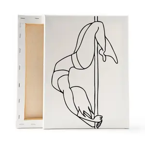 Strip Tease Pre-Sketched Canvas