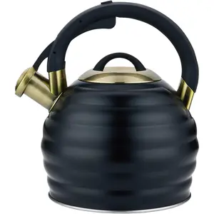 Tea Kettle for Stove Top, 3.2L Stainless Steel Tea Kettle with Heat-Resistant Ergonomic Handle