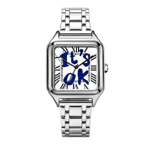 It's OK – Minimal Square Steel Watch – Waterproof Luxury Timepiece (Unisex)