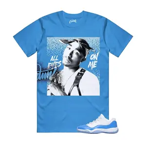 AJ11 Low White Blue Match Shirt, 2PAC Graphic Tee, 90s HipHop Tee, Unisex T-Shirt, Cozy Gift