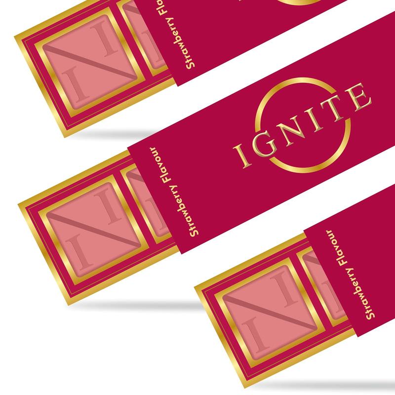 Hot 2026!! Ignite Chocolate Bars - Premium Strawberry flavor Chocolate Squares for Couples - 60% Cocoa, Vegetarian - Crafted with Selected Ingredients for a Delightful Experience - Ideal for Men & Women