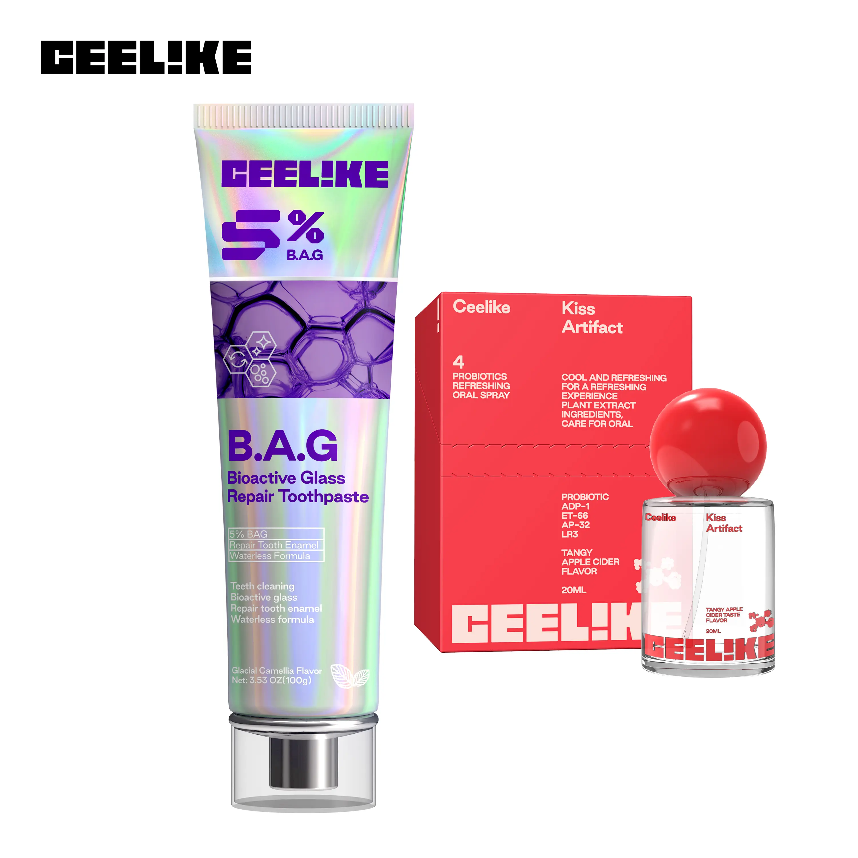 5%BAG Toothpaste+Apple Vinegar Oral Spray