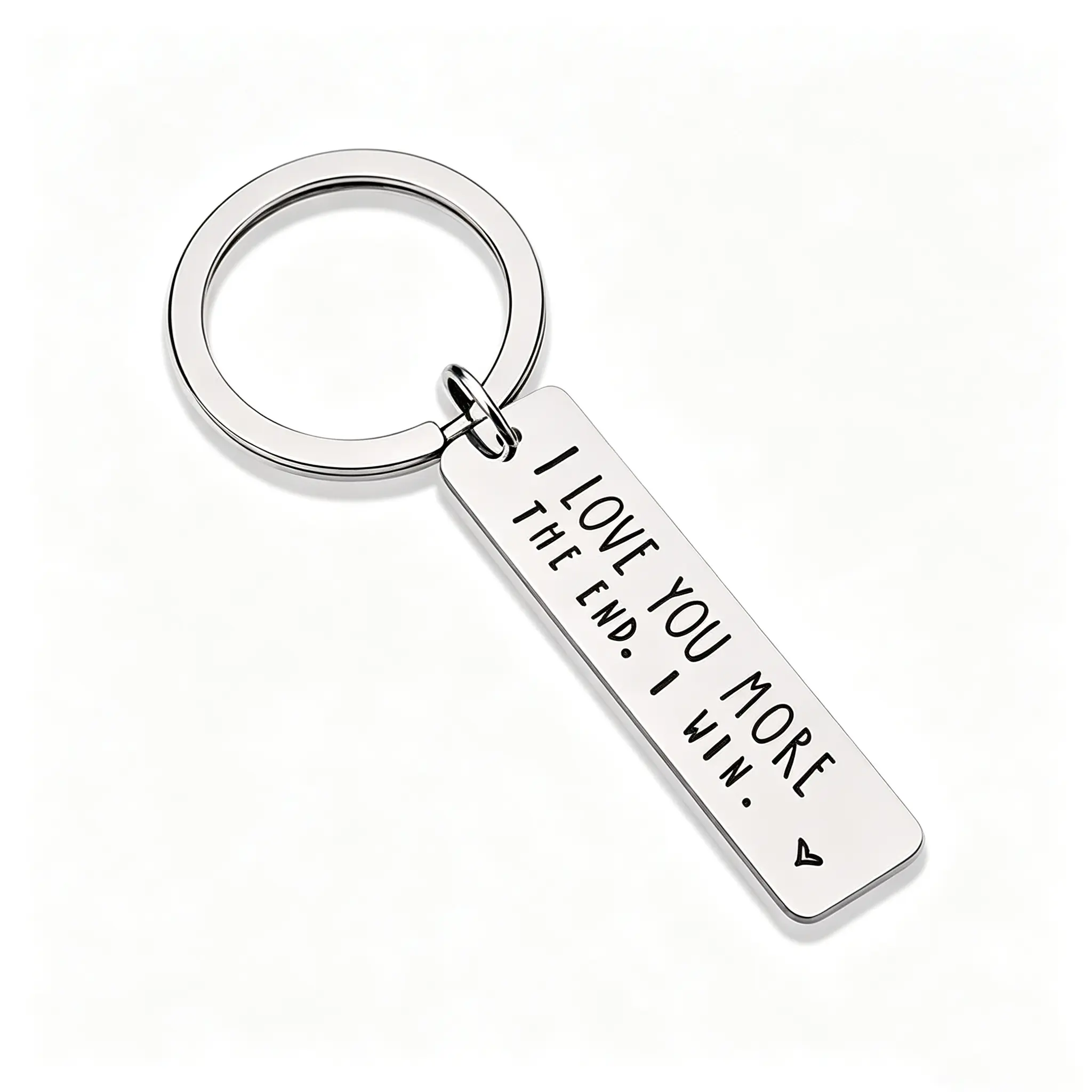 Slogan Letters Keychain in Stainless Steel, Unisex Long Bar Pendant, Fashion Accessory for Car Keys, Bags & Valentine's Day Gift, Letters Keychains, Slogan Keychains