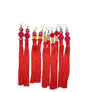 Handmade Tassel Earrings with Vibrant Beads for Women's Fashion Accessories Ideal for Casual & Formal Looks Versatile Jewelry Enhance Your Style elegant design