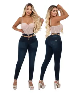 Liana Women's Colombian Denim Butt-Lifting High-Waist 4-Button Skinny Jeans - Slimming Fit, Push-Up Shaping, Booty Lift, Casual Comfortable Pants for Outdoor Use, Butt Lifting Jeans
