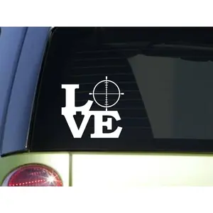 Crosshair Love 6" STICKER *F125* DECAL scope trigger deer hunting camo buck call