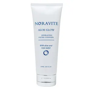 Noravite Aloe Glow Face Wash - Cleansing Hydrating Soothing Conditioning & Preservation with Aloe & Rose Water for Healthy Skin