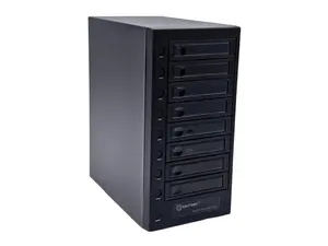 IO-CREST SY-ENC50129 USB 4.0 (40Gbps) Type-C 8 Bay 2.5 Inch and 3.5 Inch SATA Hard Drive External Hard Drive Enclosure