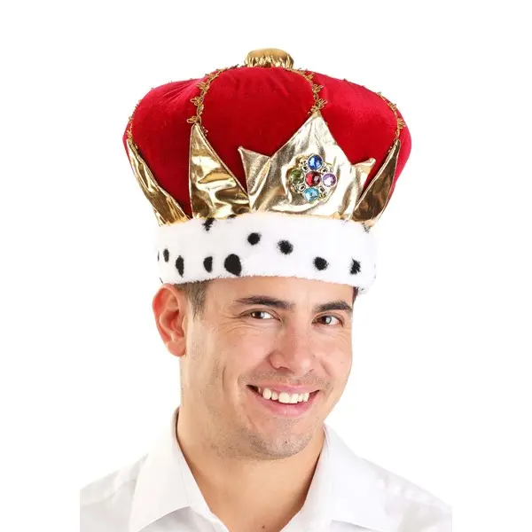 Royal Red King Plush Crown
