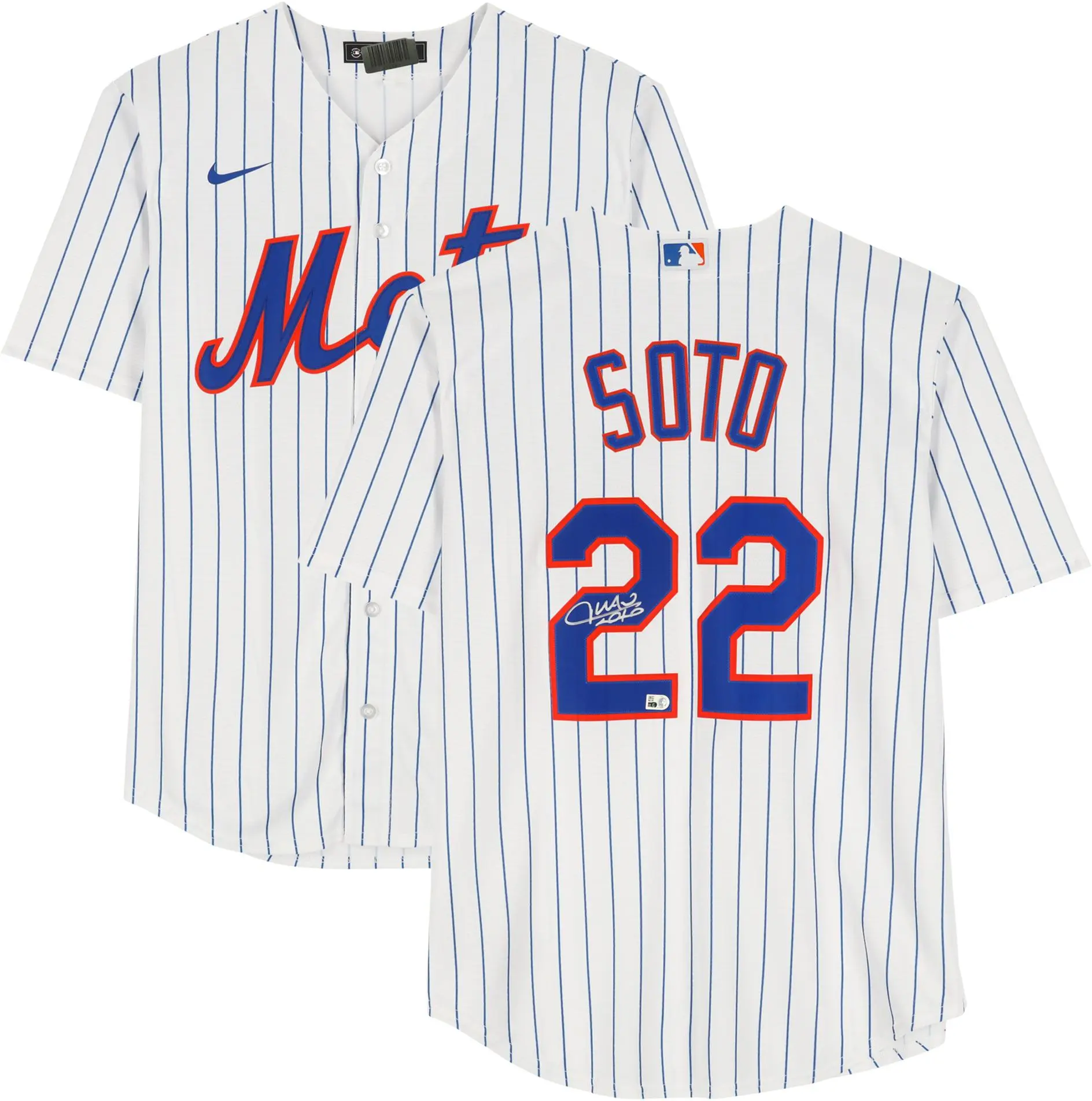 Juan Soto New York Mets Autographed White Nike Replica Jersey - Fanatics Authentic Certified