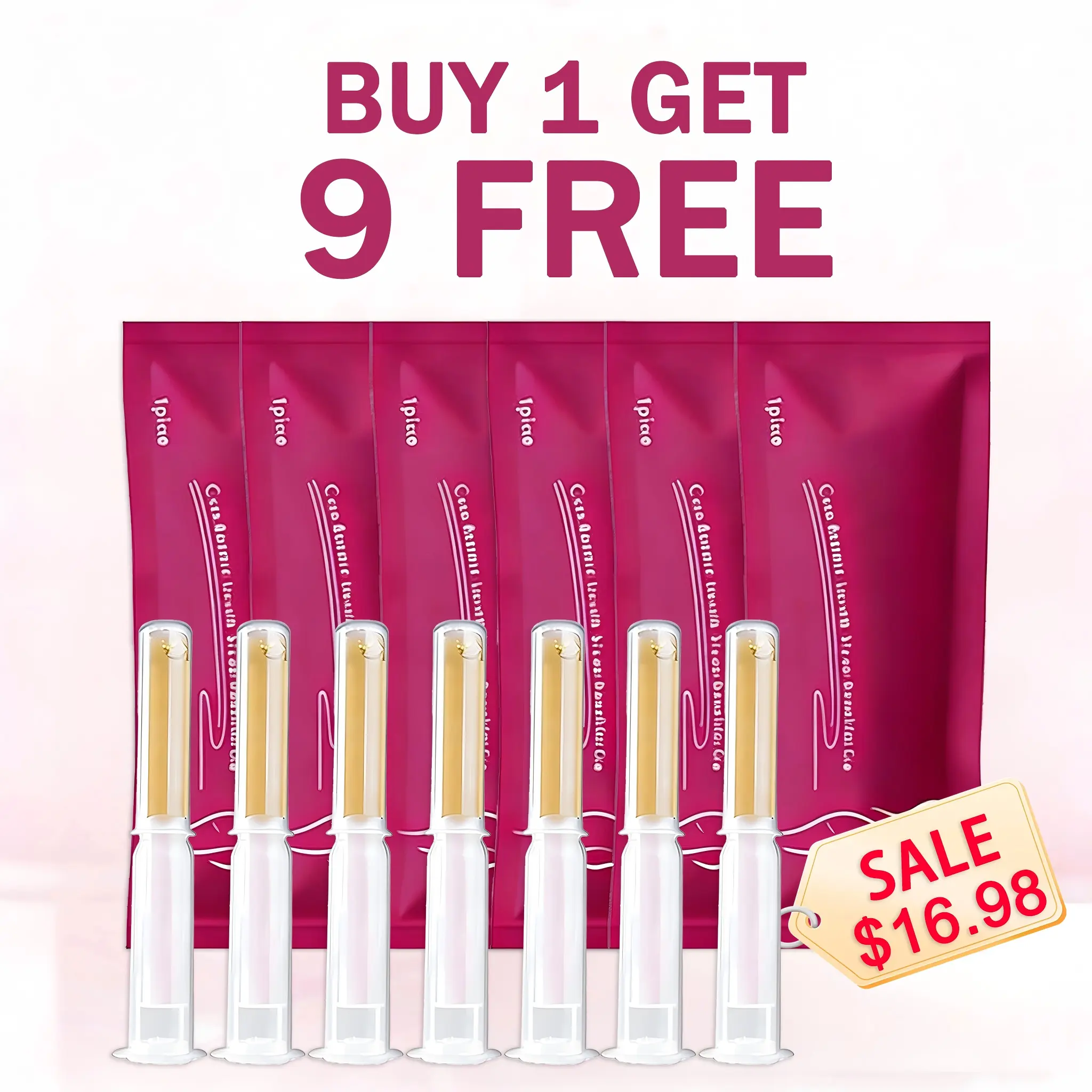 BUY 1 Get 9 Free 10-Piece Feminine Hydrating Daily Gel | Collagen & Aloe Vera Infused Formula for Deep, Long-Lasting Hydration, Gentle Moisturizing & pH-Balanced Care, Ideal for Daily Intimate Use