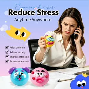 NEW Smushers Squishy, Curiosities Dog Face Swap Squishy Toy, Soft Moldable Cute Slow Rise Squeeze Toy, Relaxing Sensory S