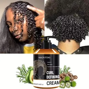 Curl Defining Cream, Deep Moisturizing Hair Cream, Hair Care & Styling Product for Women & Men, Suitable for Wavy Curls