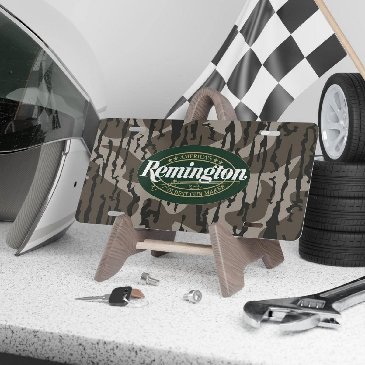Remington Camo vanity Plate License Plate Vanity Car Tag License Plate Car Accessories
