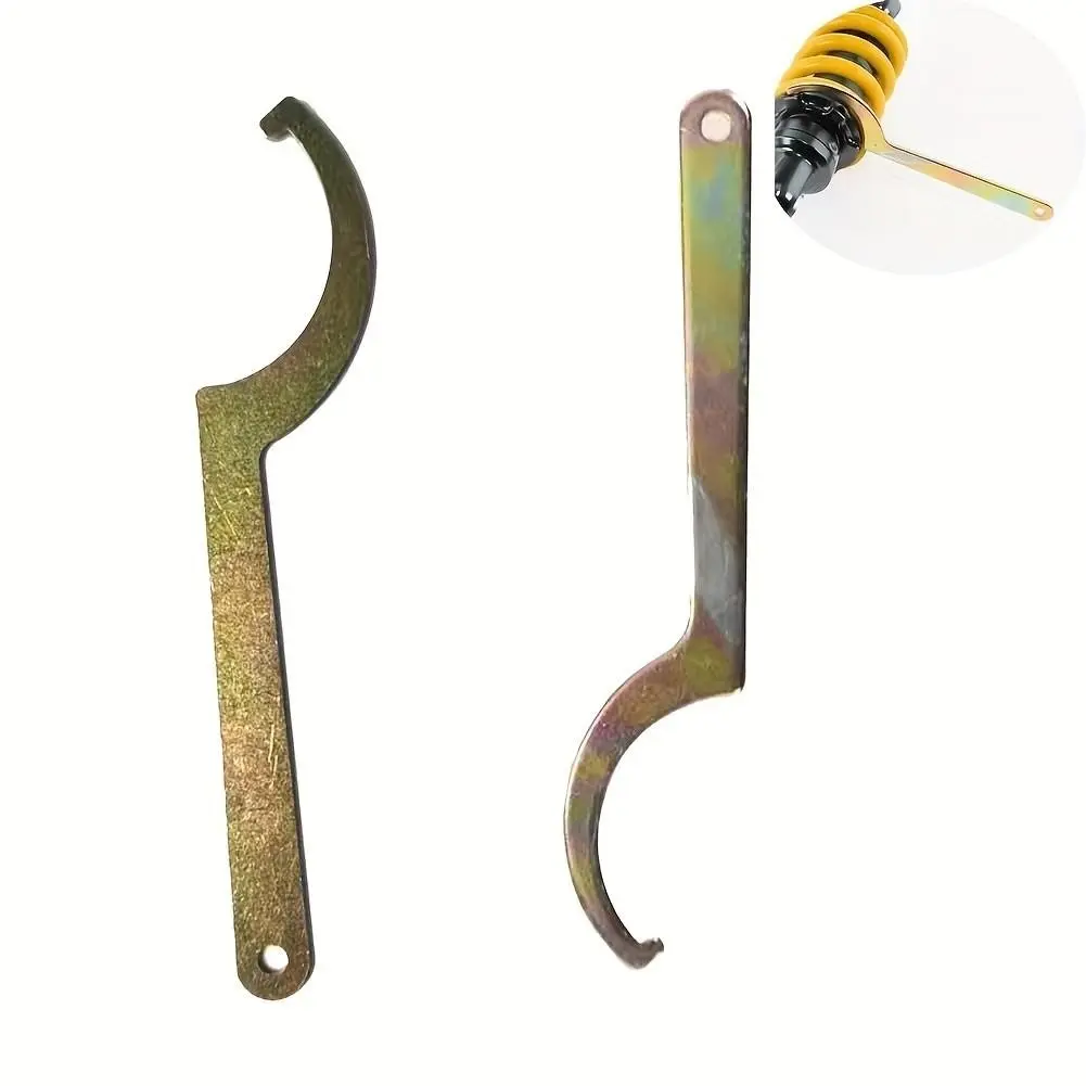 2 Pack Coilover Wrench Set, C-Shaped Hook Wrench for 42mm-62mm Shock Absorber Nuts, Motorcycle Suspension Adjustment Tool