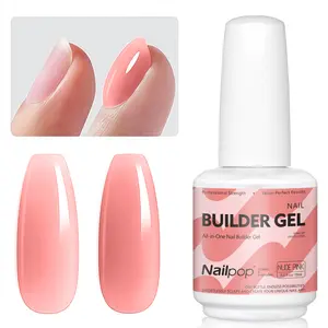 1PC Nailpop 7-in-1 Builder Nail Gel, Professional All-in-One UV/LED Extension & Strengthener for DIY Salon Nails