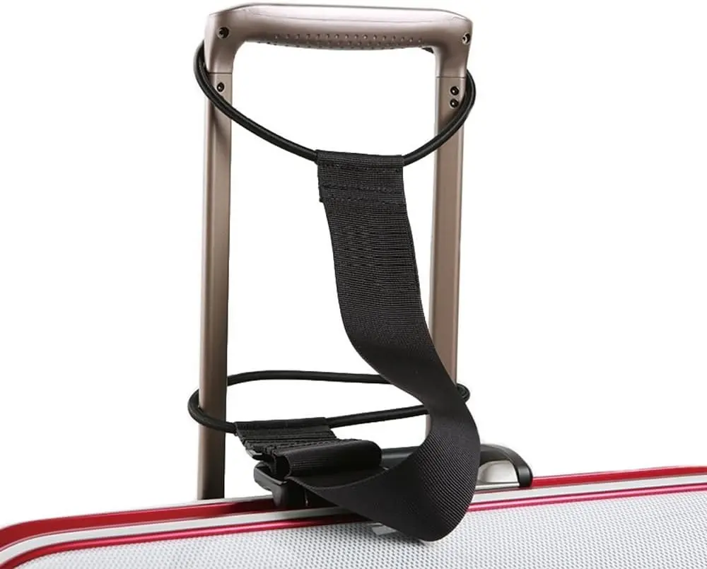 1 Pack Luggage Straps for Suitcases Add a Bag Luggage Strap Adjustable Luggages Connector Strap Multi Use Suitcase Belts 2 in 1 Travel Elastic Wrap Belts Airport Travel Accessories for Carry On Bag