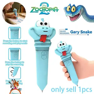 Disney Zootopia 2 Gary Recording Ballpoint Pen,Recordable Magic Pen for Notes, Gifts, and Fun,Perfect for Disney Fans, Students, Professionals, and Gift-givers,Holiday Gifts