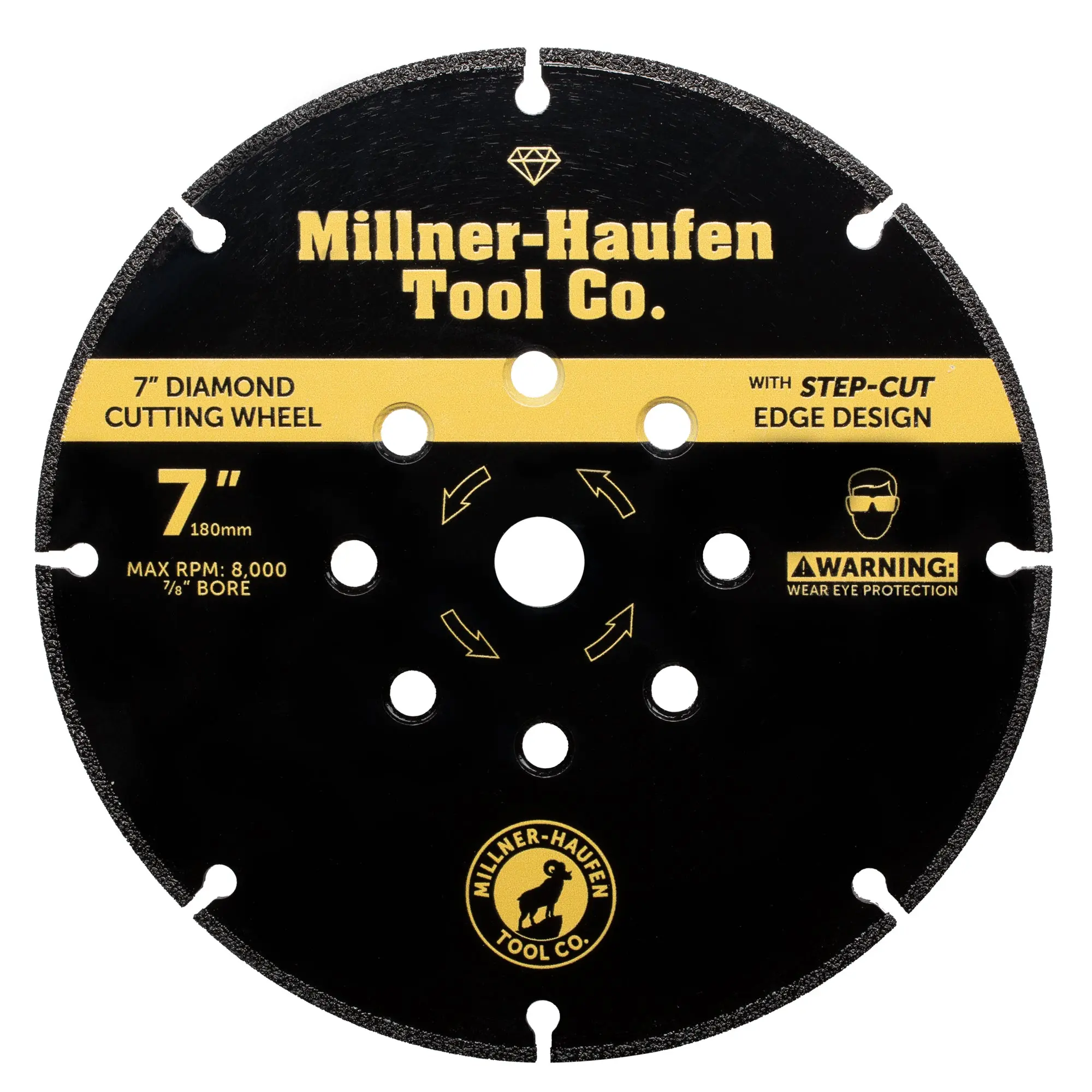 Diamond Step-Cut Wheel - 7" Diamond Step-Cut Wheel - 7"