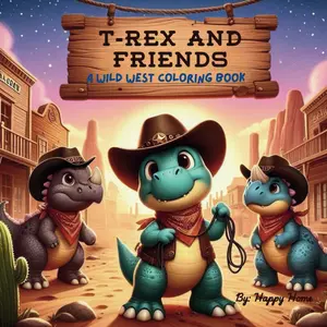 T-Rex And Friends: A Wild West Coloring Book