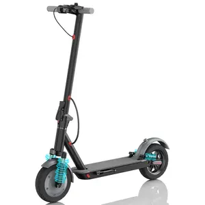 V9 PRO New type shock absorber  Portable Folding E-Scooter, Long Range Electric Scooter with LCD Screen, Bluetooth Connection, 10" Solid Tire, Safe Dual Brake for Adult Daily Commute